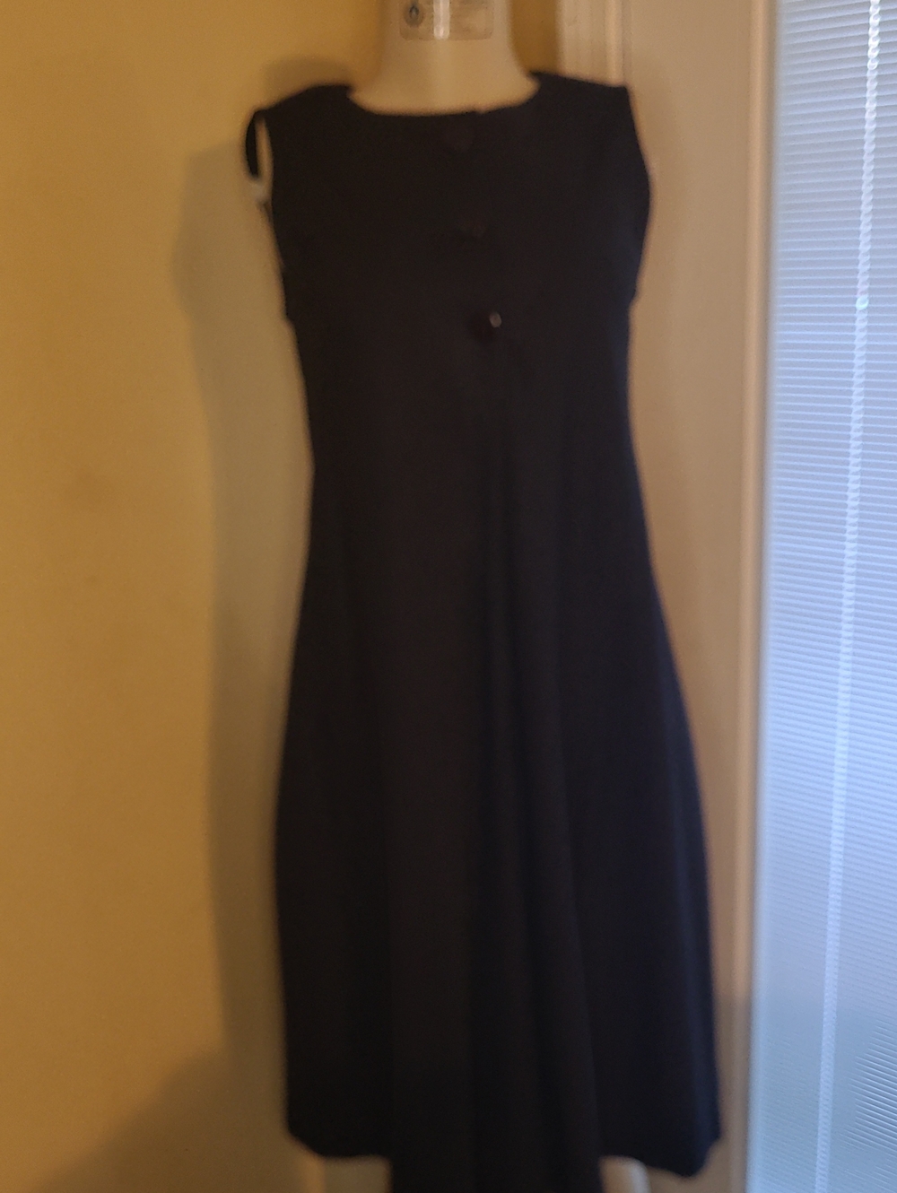 Classic Sleeveless Black A-Line Dress